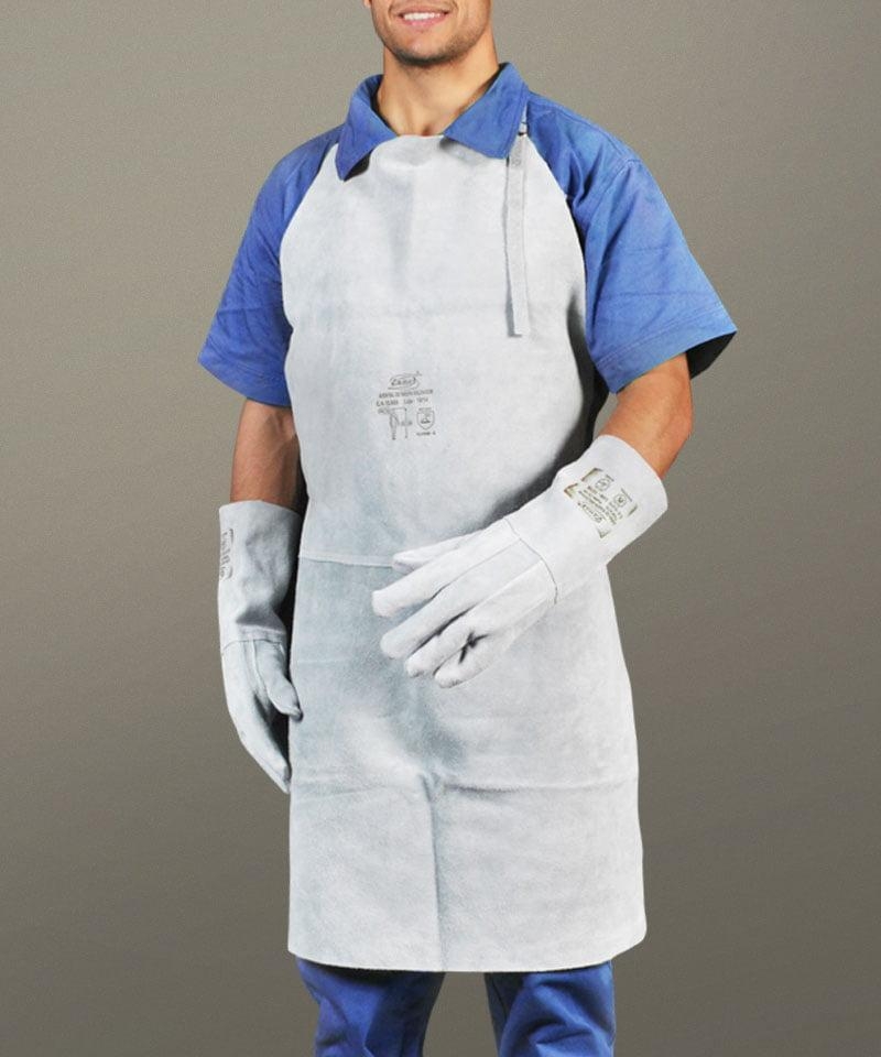 AVENTAL E LUVA DE RASPAR